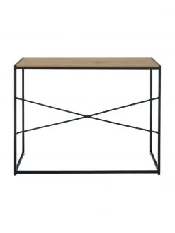 Schmaler Schreibtisch Seaford aus Holz und Metall, B 100 x T 45 cm 11 Schmaler Schreibtisch Seaford aus Holz und Metall, B 100 x T 45 cm -Schlafzimmer Verkäufe 2022 Schmaler Schreibtisch Seaford aus Holz und Metall 5