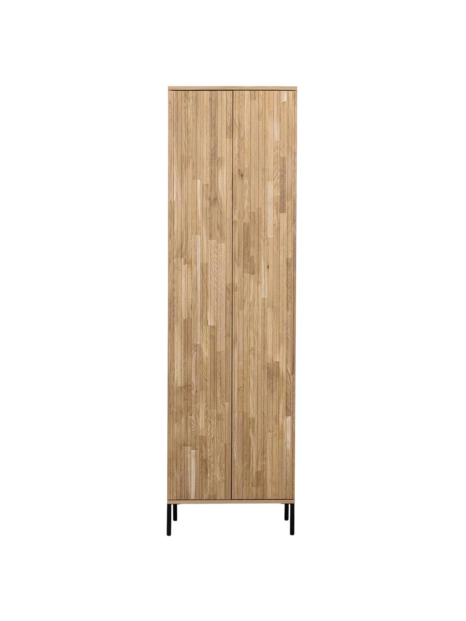 Schrank Avourio mit geriffelter Front aus Eichenholz, B 60 x H 210 cm 4 Schrank Avourio mit geriffelter Front aus Eichenholz, B 60 x H 210 cm – Bild 4