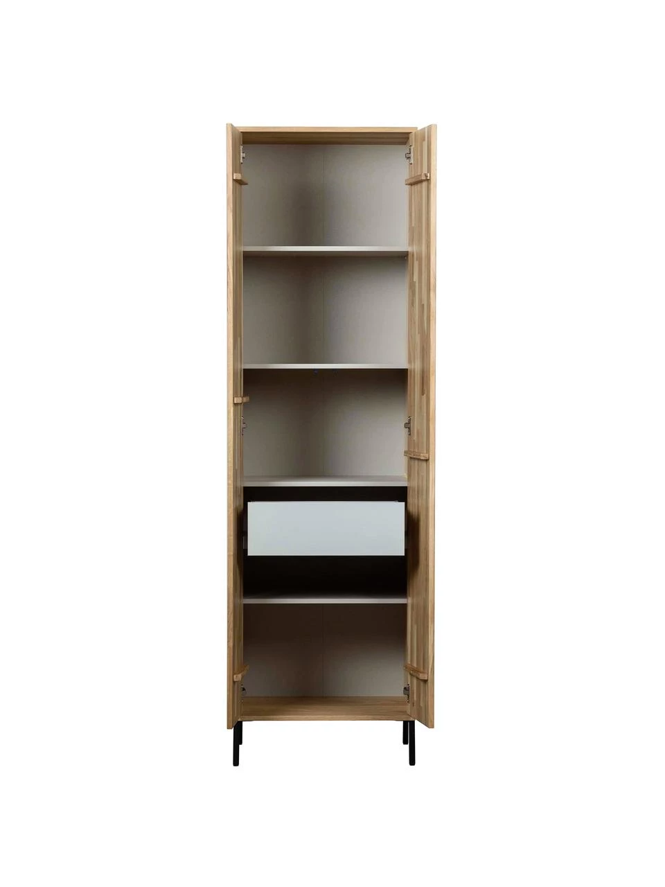 Schrank Avourio mit geriffelter Front aus Eichenholz, B 60 x H 210 cm 6 Schrank Avourio mit geriffelter Front aus Eichenholz, B 60 x H 210 cm – Bild 6