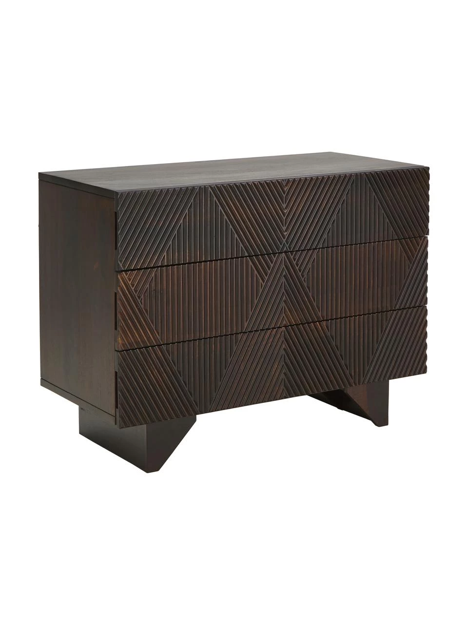 Westwing Collection Schubladenkommode Louis aus massivem Mangoholz, B 100 x H 75 cm 1 Westwing Collection Schubladenkommode Louis aus massivem Mangoholz, B 100 x H 75 cm