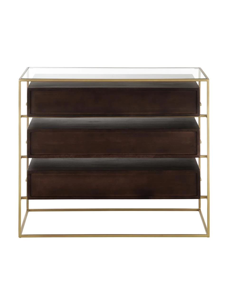 Westwing Collection Schubladenkommode Lyle mit Glasplatte, B 100 x H 82 cm 6 Westwing Collection Schubladenkommode Lyle mit Glasplatte, B 100 x H 82 cm – Bild 6