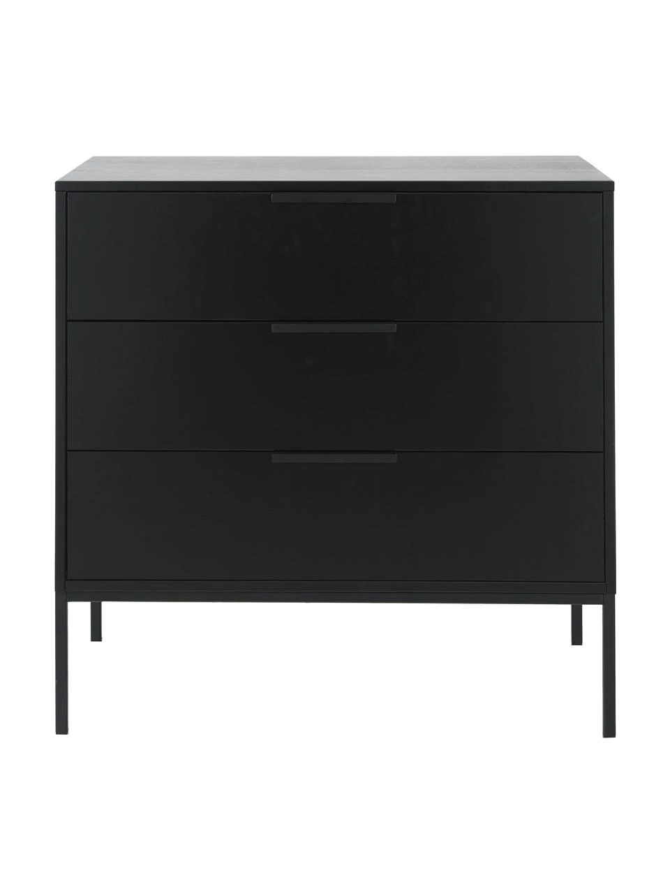 Schwarze Kommode Adam mit Schubladen, B 94 x H 93 cm 4 Schwarze Kommode Adam mit Schubladen, B 94 x H 93 cm – Bild 4