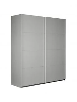 Schwebetürenschrank Mia in Grau, 2-türig, B 180 x H 210 cm