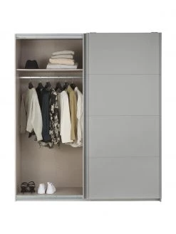 Schwebetürenschrank Mia in Grau, 2-türig, B 180 x H 210 cm -Schlafzimmer Verkäufe 2022 Schwebeturenschrank Mia in Grau 2 turig 14