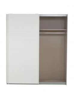 Schwebetürenschrank Mia in Weiß, 2-türig, B 180 x H 210 cm -Schlafzimmer Verkäufe 2022 Schwebeturenschrank Mia in Weiss 2 turig 15