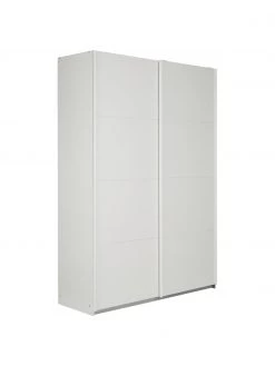 Schwebetürenschrank Mia in Weiß, 2-türig, B 135 x H 210 cm