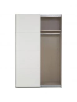Schwebetürenschrank Mia in Weiß, 2-türig, B 135 x H 210 cm -Schlafzimmer Verkäufe 2022 Schwebeturenschrank Mia in Weiss 2 turig 3