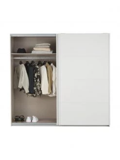 Schwebetürenschrank Mia in Weiß, 2-türig, B 225 x H 210 cm -Schlafzimmer Verkäufe 2022 Schwebeturenschrank Mia in Weiss 2 turig 8