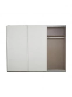 Schwebetürenschrank Mia in Weiß, 3-türig, B 270 x H 210 cm -Schlafzimmer Verkäufe 2022 Schwebeturenschrank Mia in Weiss 3 turig 4
