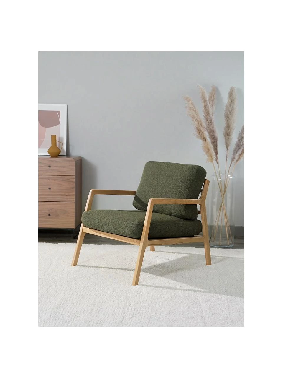 Westwing Collection Sessel Becky aus Eichenholz, B 73 x H 71 cm 2 Westwing Collection Sessel Becky aus Eichenholz, B 73 x H 71 cm – Bild 2