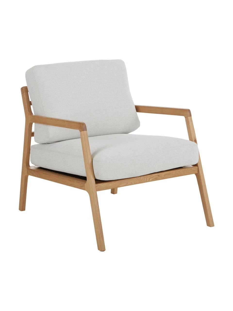 Westwing Collection Sessel Becky aus Eichenholz, B 73 x T 90 cm 1 Westwing Collection Sessel Becky aus Eichenholz, B 73 x T 90 cm