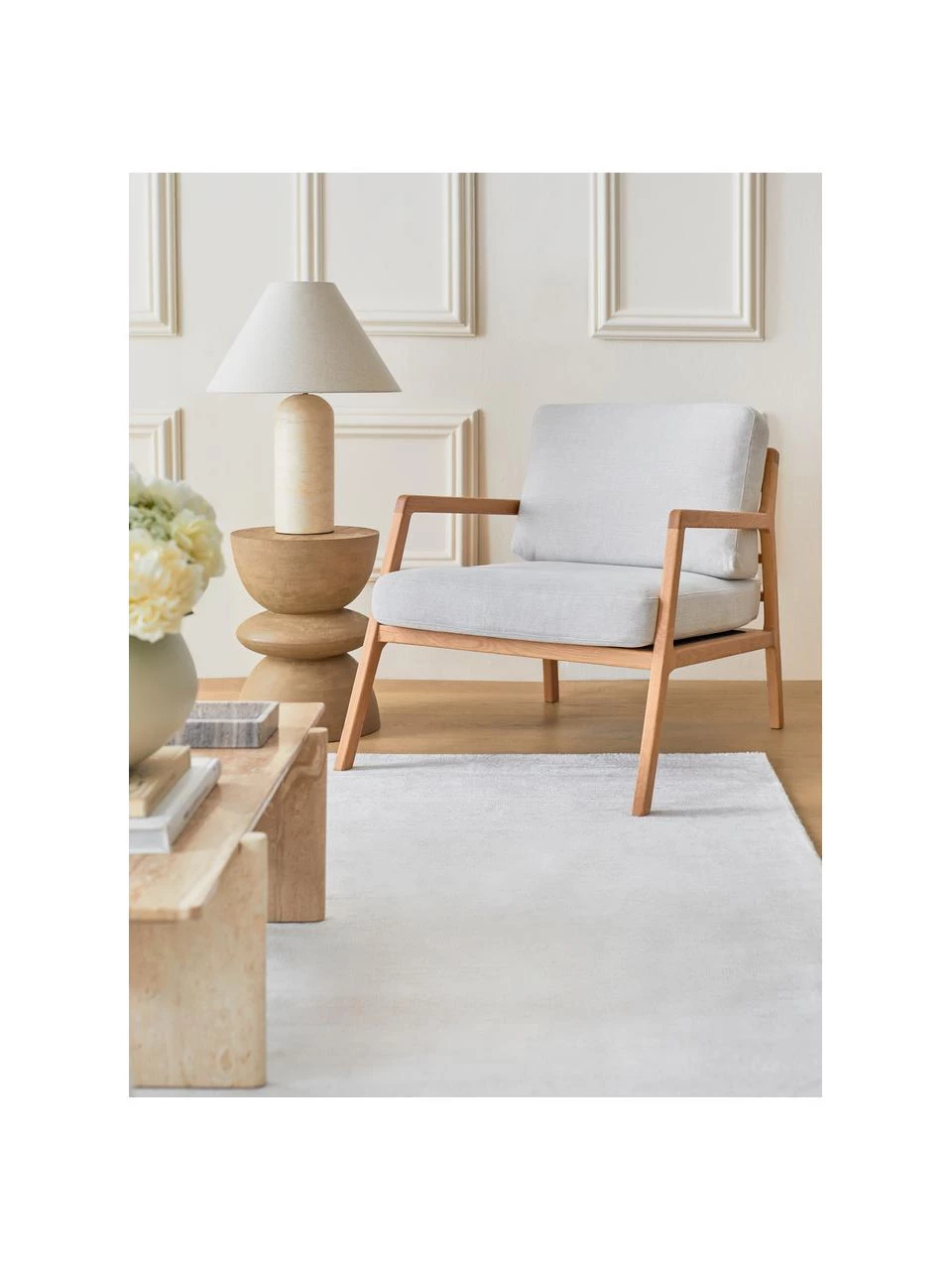 Westwing Collection Sessel Becky aus Eichenholz, B 73 x T 90 cm 2 Westwing Collection Sessel Becky aus Eichenholz, B 73 x T 90 cm – Bild 2