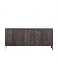 Sideboard Avourio mit geriffelter Front aus Eschenholz, 4-türig, B 200 x H 85 cm -Schlafzimmer Verkäufe 2022 Sideboard Avourio mit geriffelter Front aus Eschenholz 4 turig 3