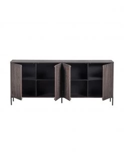 Sideboard Avourio mit geriffelter Front aus Eschenholz, 4-türig, B 200 x H 85 cm -Schlafzimmer Verkäufe 2022 Sideboard Avourio mit geriffelter Front aus Eschenholz 4 turig 4