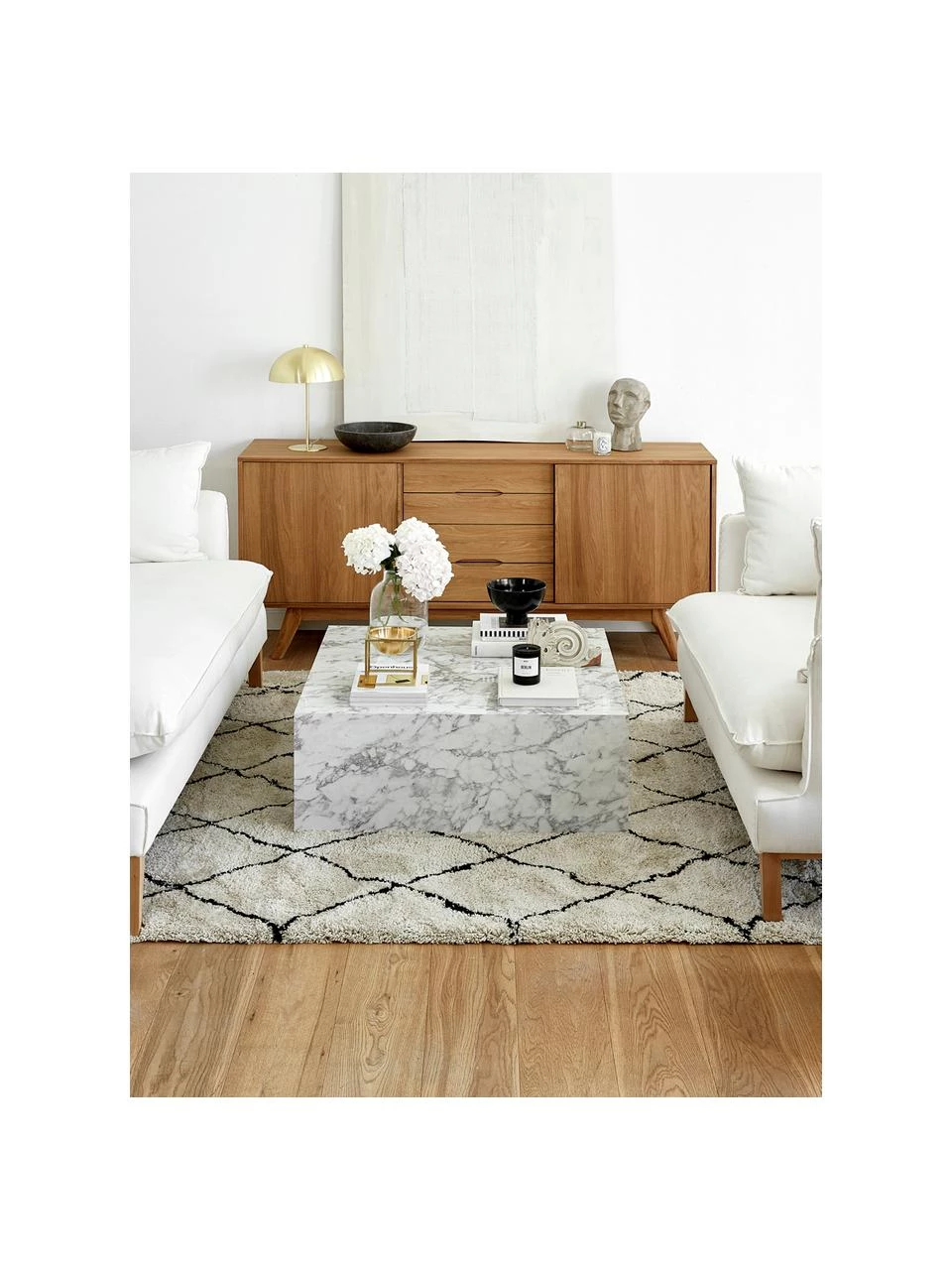 Sideboard Bettina mit Schubladen und Eichenholzfurnier, B 180 x H 84 cm 2 Sideboard Bettina mit Schubladen und Eichenholzfurnier, B 180 x H 84 cm – Bild 2