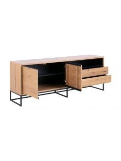 Sideboard Dalarna mit Türen und Eichenholzfurnier, B 197 x H 76 cm -Schlafzimmer Verkäufe 2022 Sideboard Dalarna mit Turen und Eichenholzfurnier 3