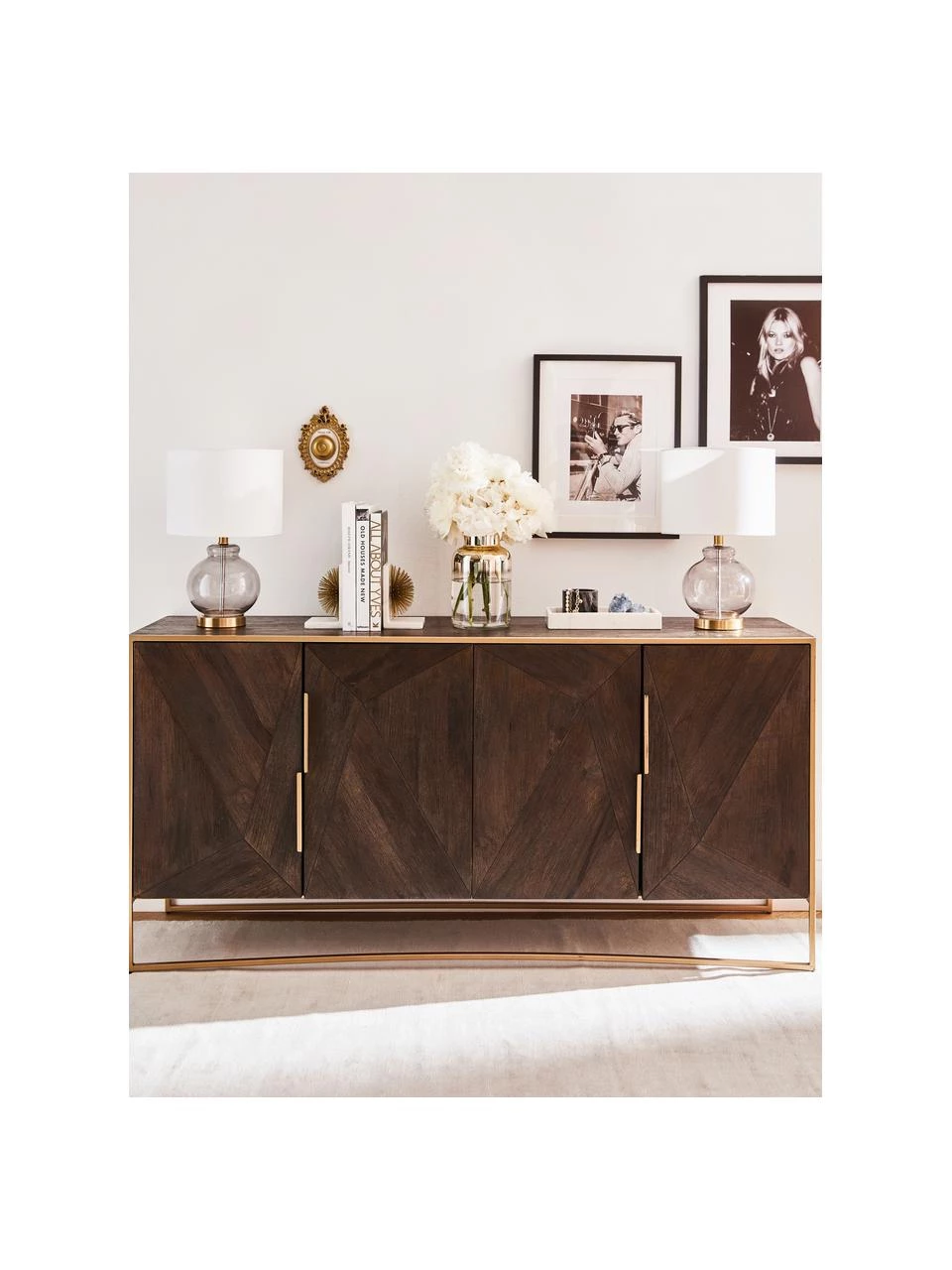 Westwing Collection Sideboard Harry mit Türen aus massivem Mangoholz, B 175 x H 85 cm 3 Westwing Collection Sideboard Harry mit Türen aus massivem Mangoholz, B 175 x H 85 cm – Bild 3