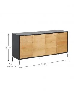 Sideboard Stellar mit Türen aus Eichenholzfurnier, B 165 x H 80 cm 8 Sideboard Stellar mit Türen aus Eichenholzfurnier, B 165 x H 80 cm -Schlafzimmer Verkäufe 2022 Sideboard Stellar mit Turen aus Eichenholzfurnier 2