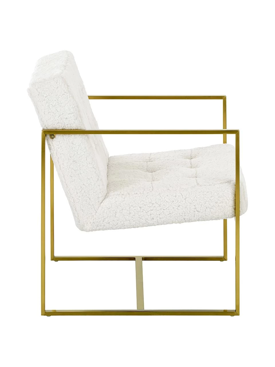 Westwing Collection Teddy-Loungesessel Manhattan in Cremeweiß, B 70 x T 72 cm 4 Westwing Collection Teddy-Loungesessel Manhattan in Cremeweiß, B 70 x T 72 cm – Bild 4