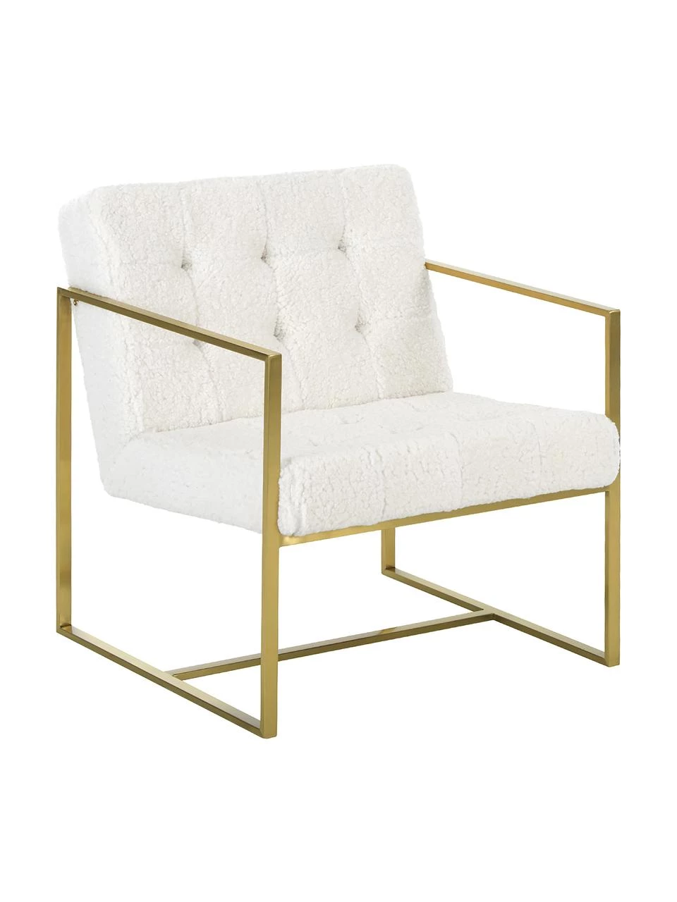 Westwing Collection Teddy-Loungesessel Manhattan in Cremeweiß, B 70 x T 72 cm 1 Westwing Collection Teddy-Loungesessel Manhattan in Cremeweiß, B 70 x T 72 cm