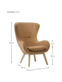 Westwing Collection Teddy-Ohrensessel Wing in Karamell mit Holz-Füßen, B 77 x T 89 cm 8 Westwing Collection Teddy-Ohrensessel Wing in Karamell mit Holz-Füßen, B 77 x T 89 cm -Schlafzimmer Verkäufe 2022 Teddy Ohrensessel Wing in Karamell mit Holz Fussen 2