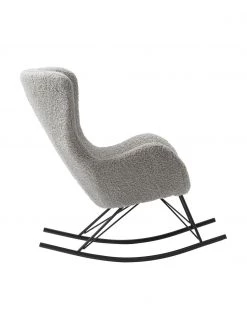 Westwing Collection Teddy-Schaukelstuhl Wing in Grau mit Metall-Füßen, B 77 x H 109 cm 10 Westwing Collection Teddy-Schaukelstuhl Wing in Grau mit Metall-Füßen, B 77 x H 109 cm -Schlafzimmer Verkäufe 2022 Teddy Schaukelstuhl Wing in Grau mit Metall Fussen 4