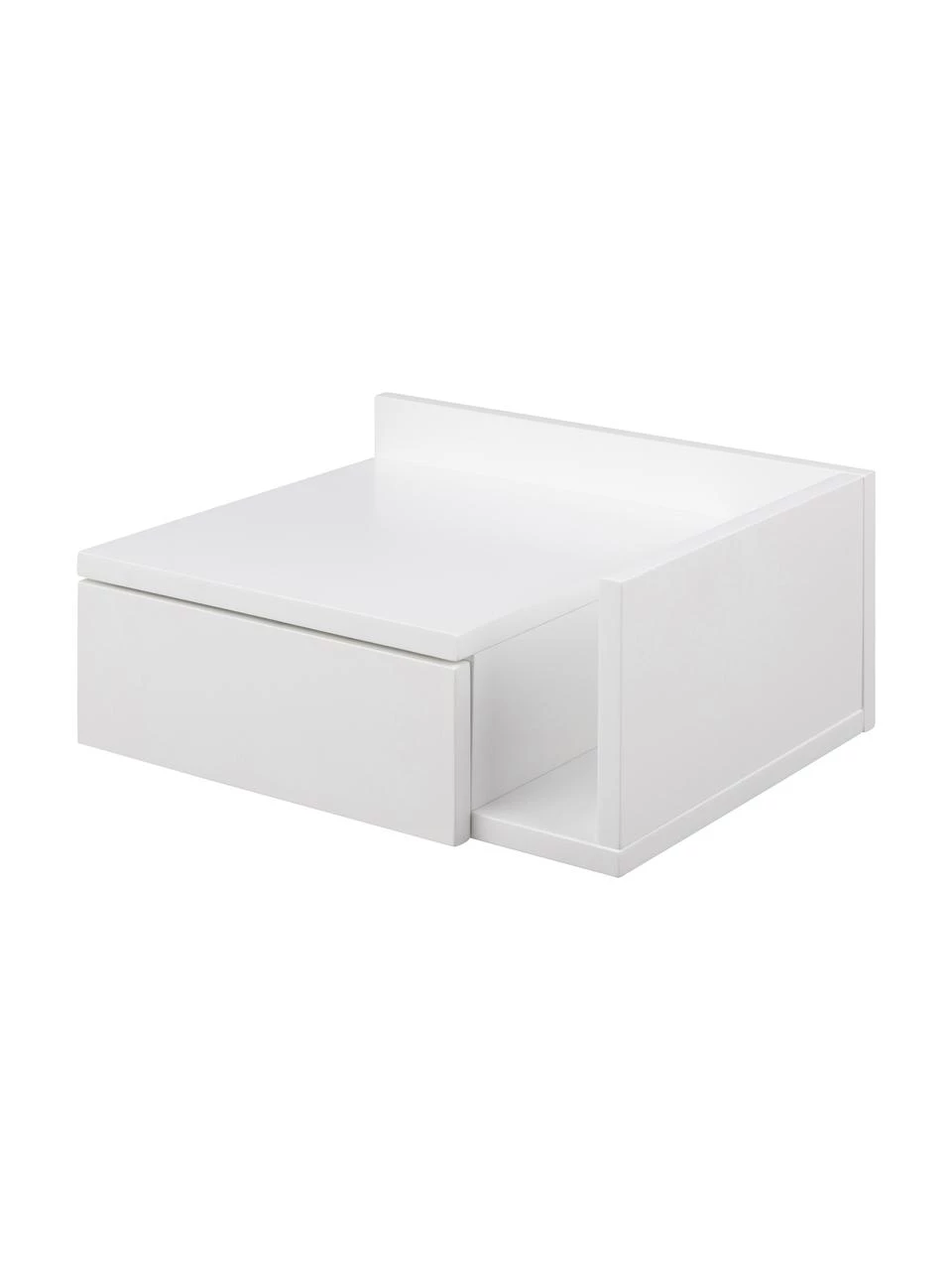 Wand-Nachttisch Ashlan in Weiß mit Schublade, B 40 x H 17 cm 5 Wand-Nachttisch Ashlan in Weiß mit Schublade, B 40 x H 17 cm – Bild 5