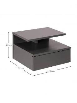 Wand-Nachttisch Ashlan mit Schublade, B 35 x H 23 cm -Schlafzimmer Verkäufe 2022 Wand Nachttisch Ashlan mit Schublade 13