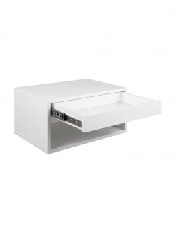 Wand-Nachttisch Cholet in Weiß mit Schublade, B 50 x H 24 cm 10 Wand-Nachttisch Cholet in Weiß mit Schublade, B 50 x H 24 cm -Schlafzimmer Verkäufe 2022 Wand Nachttisch Cholet in Weiss mit Schublade 4