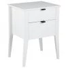 Weißer Nachttisch Sleepy mit Schubladen, B 48 x H 65 cm