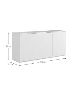 Wei&szlig;es Sideboard Join mit T&uuml;ren, B 180 x H 84 cm -Schlafzimmer Verkäufe 2022 Weisses Sideboard Join mit Turen 2