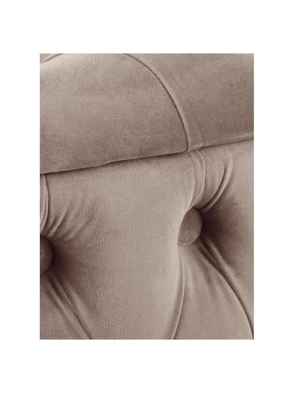 Westwing Collection XL Samt-Hocker Chiara mit Stauraum in Beige, Ø 70 x H 42 cm 6 Westwing Collection XL Samt-Hocker Chiara mit Stauraum in Beige, Ø 70 x H 42 cm – Bild 6